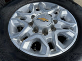 18" Chevy Silverado 2500 3500 OEM 5959 wheels rims 2021 2022 2023 2024 2025 Texas Truck Tire