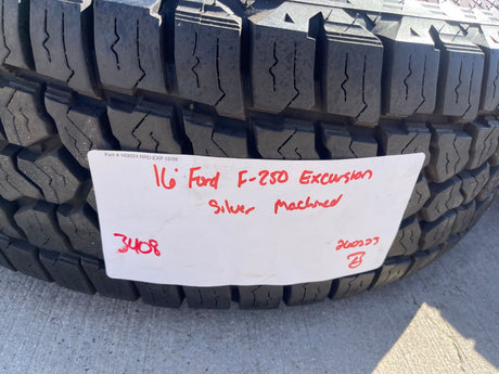 16" Ford F-250 F-350 Excursion OEM 3408 polished wheels rims tires Texas Truck Tire