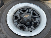14" Chevy C1500 Blazer Old School Chevy wheels rims GMC tires 5x120 5x4.75 Texas Truck Tire