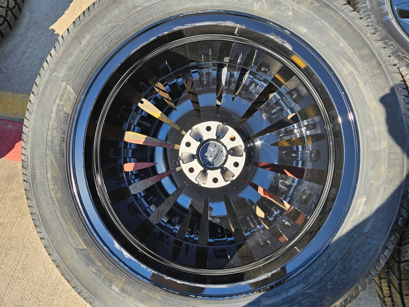 22" Infiniti QX80 QX56 Nissan Titan Armada OEM 94236 wheels rims MIHCELIN NEW Texas Truck Tire