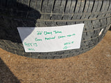 22" GMC Yukon Chevy Tahoe Escalade OEM chrome 95513 wheels rims BRIDGESTONE Texas Truck Tire