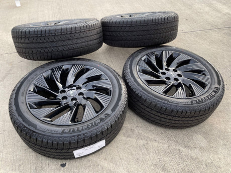 22" Lincoln Navigator OEM 10665 rims wheels BLACK LABEL 2025 2026 MICHELIN NEW Texas Truck Tire