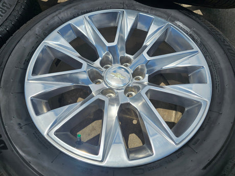 20" Chevy Tahoe Silverado LTZ 5920 OEM wheels rims Yukon 2023 2024 2025 2026 NEW Texas Truck Tire