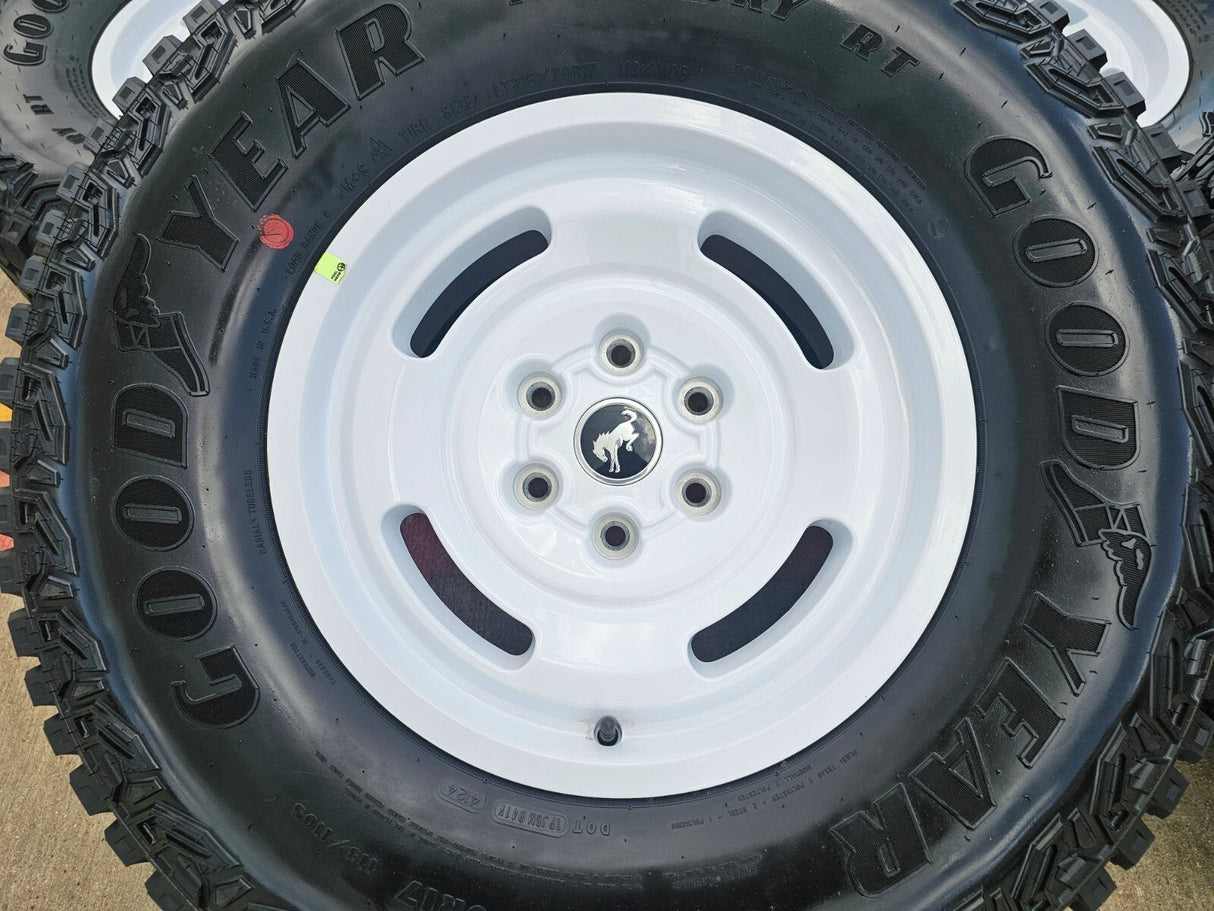 17" Ford Bronco HERITAGE Limited Edition wheels rims white 2025 2026 NEW Texas Truck Tire