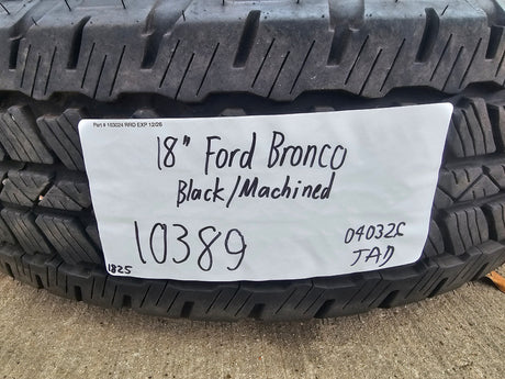 18" Ford Bronco wheels rims tires black 95213 Ranger tires BRIDGESTONE DUELER AT Texas Truck Tire