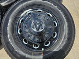 17" Dodge Ram 3500 Dually Laramie wheels rims 2706 2707 OEM black 2024 2025 NEW Texas Truck Tire