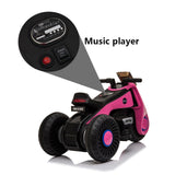 Fun and Stylish Pink Electric Motorcycle for Kids with USB Music - Perfect Birthday Gift for Girls!