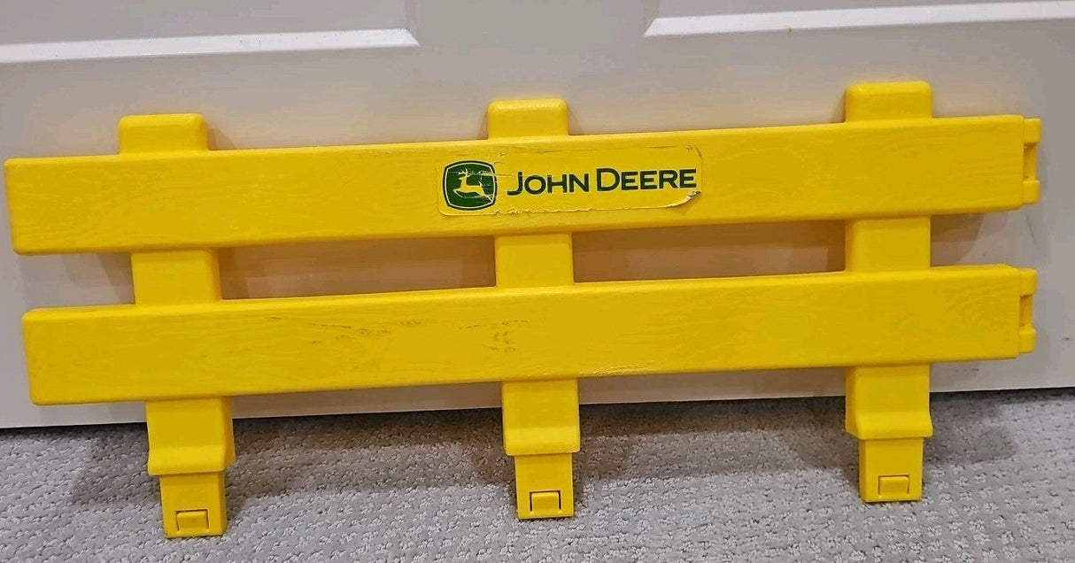 Kids' Yellow Ride-On Tractor Wagon Trailer with Side Gate Section