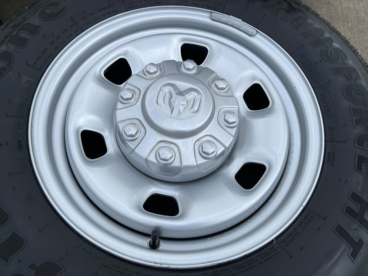 17" Ram 2500 3500 Laramie Power Wagon OEM 2497 wheels rims 2024 2025 2026 NEW Texas Truck Tire