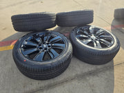 22" Lincoln Navigator OEM rims wheels Black Label 95384 10496 tires PIRELLI NEW Texas Truck Tire