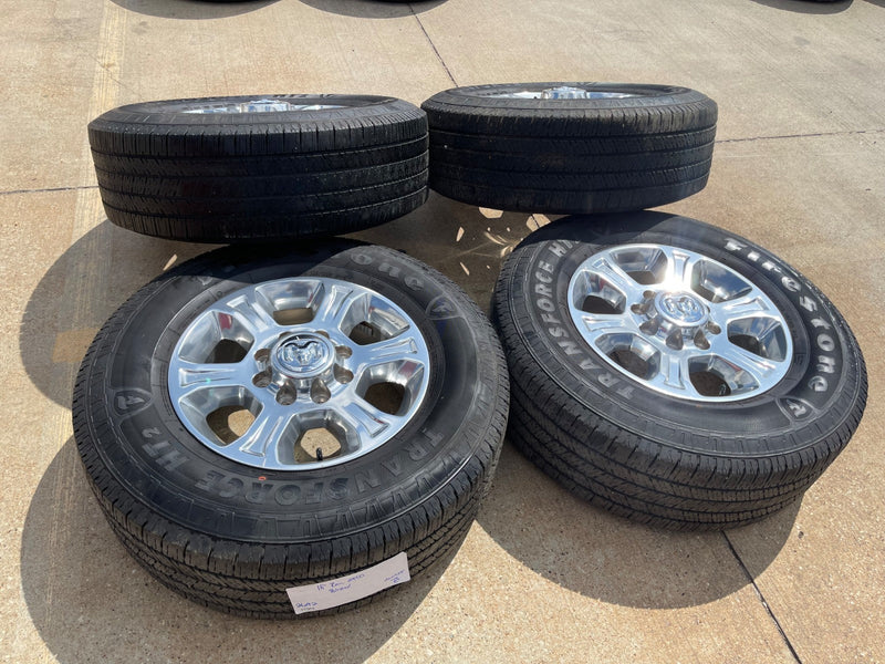 18" Ram 2500 3500 Laramie Power Wagon OEM wheels rims 2692 FIRESTONE H/T2 CLEAN Texas Truck Tire
