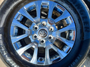 18" Toyota Tacoma LIMITED OEM chrome wheels rims 4260 4Runner 2024 2025 2026 Texas Truck Tire