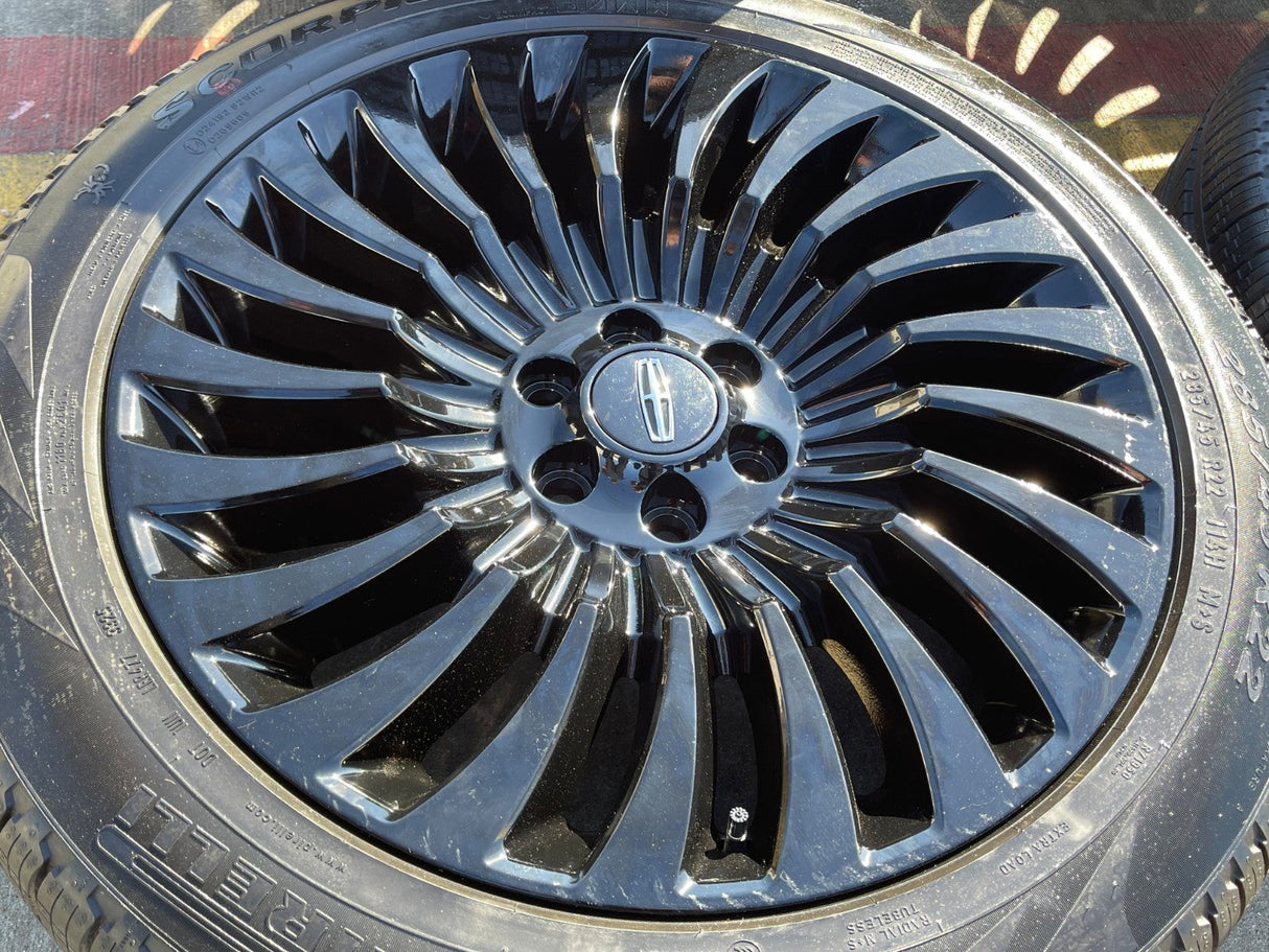 22" Lincoln Navigator OEM rims wheels 10179 Black Label NEW Texas Truck Tire