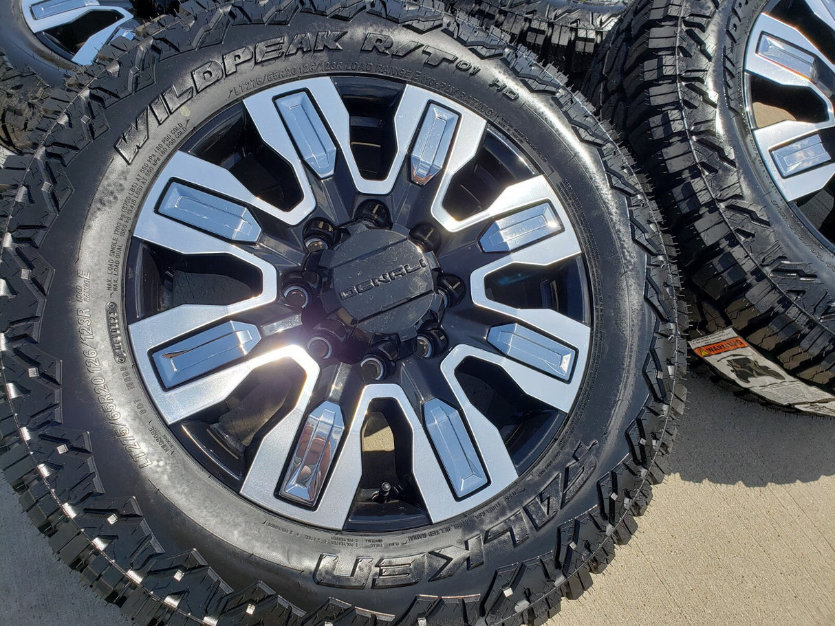 20" GMC Sierra DENALI ULTIMATE 2500 3500 OEM 5958 14138 wheels rims R/T NEW Texas Truck Tire