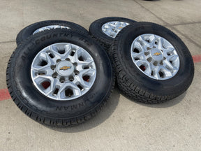 18" Chevy Silverado 2500 3500 OEM 5959 wheels rims 2021 2022 2023 2024 2025 Texas Truck Tire
