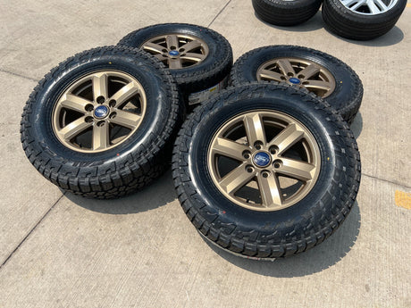 17" Ford F-150 OEM BRONZE Tremor rims wheels tires 10339 FALKEN A/T3 NEW Texas Truck Tire