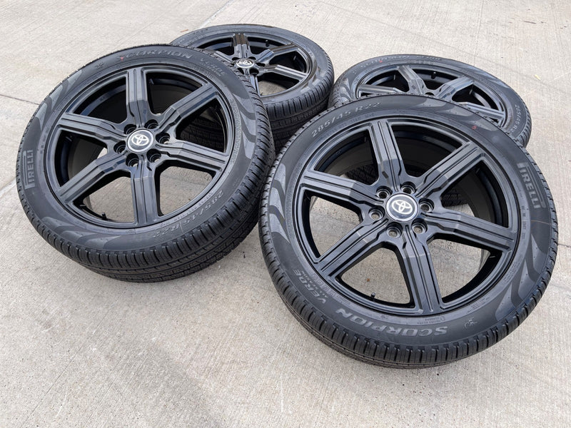 22" Toyota Tundra Sequoia OEM wheels rims 75282 Land Cruiser GX550 PIRELLI NEW Texas Truck Tire
