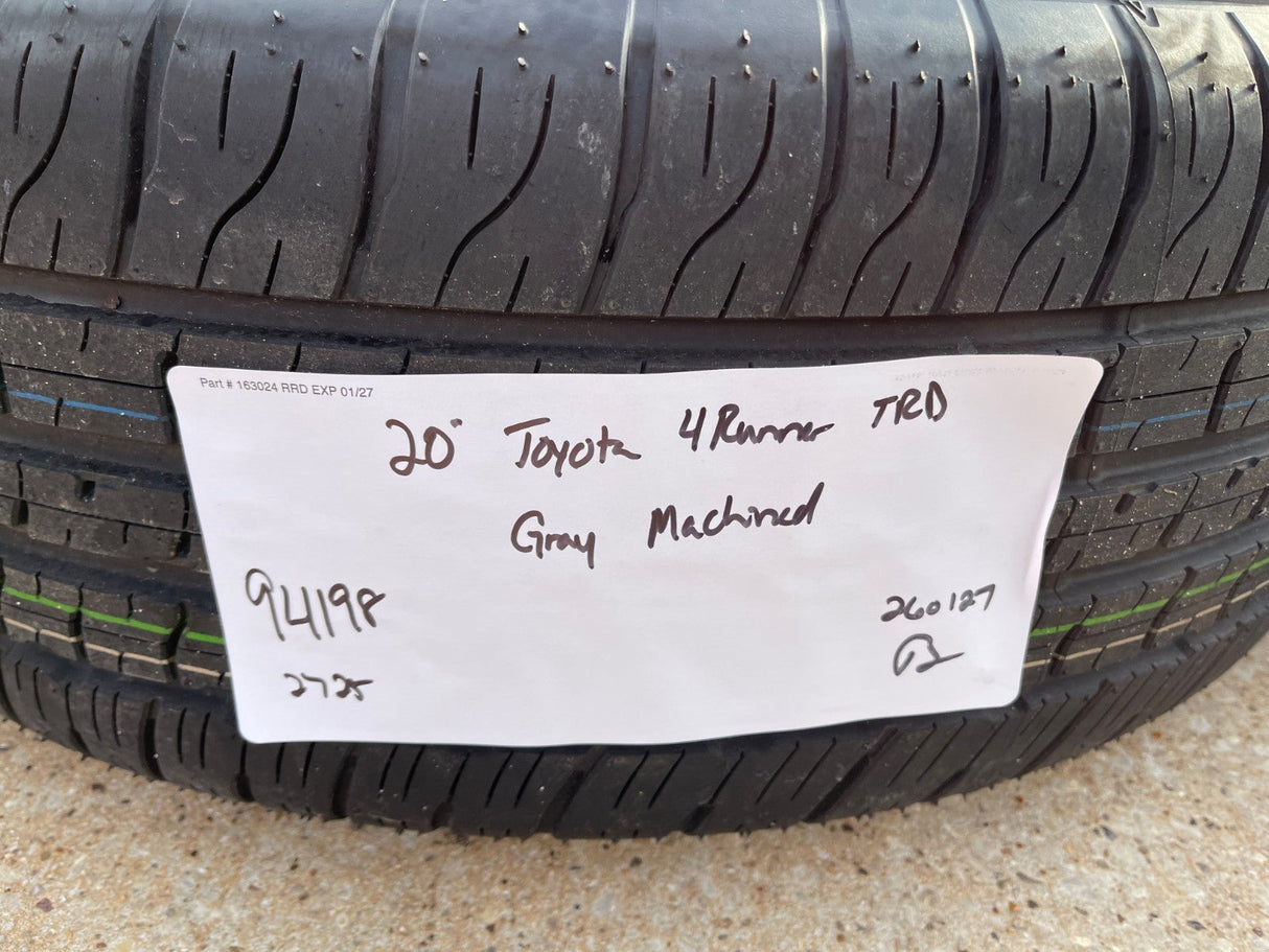 20" Toyota 4Runner TRD OEM 94198 wheels rims Tundra Sequoia 2025 2026 NEW Texas Truck Tire