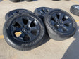 20" Dodge Ram 1500 OEM Laramie Black 2680 wheels rims 2022 2023 2024 2025 2026 Texas Truck Tire
