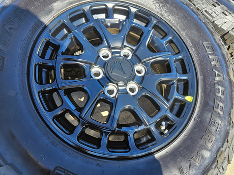 18" Toyota Tundra TSS T FORCE TRD OEM black wheels rims Sequoia GENERAL A/TX Texas Truck Tire