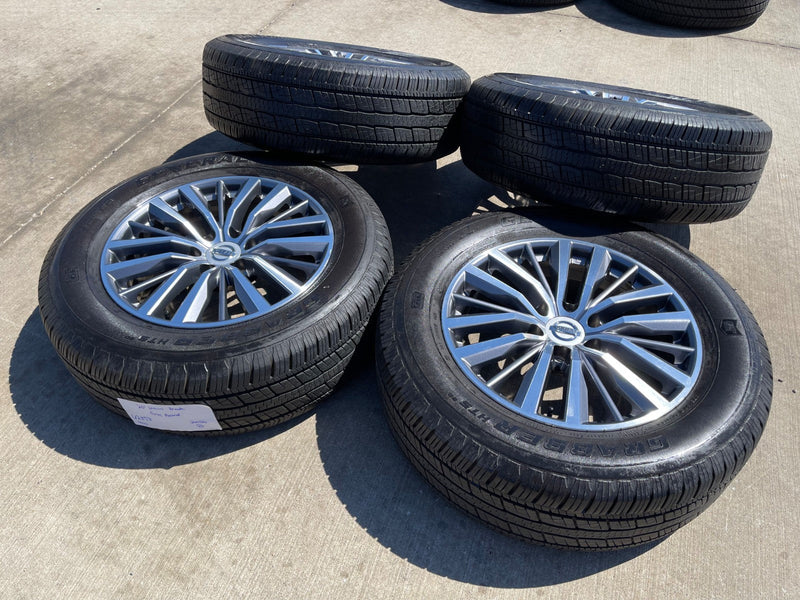 20" Nissan Titan Armada Infiniti QX80 OEM 62858 wheels rims 2023 2024 2025 2026 Texas Truck Tire