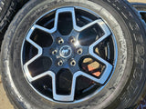 18" Ford Bronco wheels rims black 10389 Ranger tires 2023 2024 2025 2026 A/T Texas Truck Tire