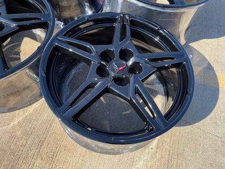 19" + 20" Chevy Corvette C8 OEM wheels rims 14007 14008 2024 2025 2026 2027 NEW Texas Truck Tire