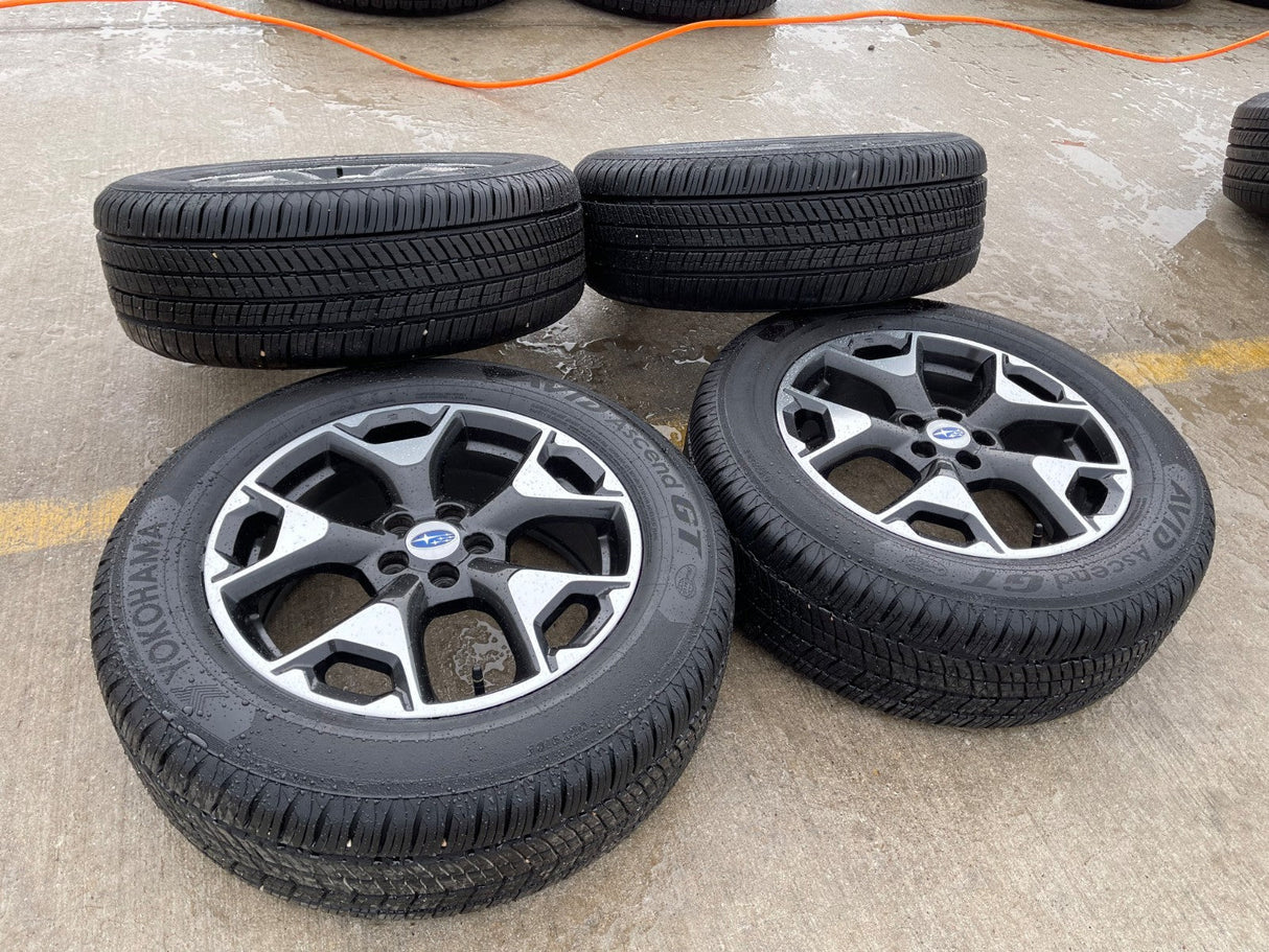 17" Subaru XV Crosstrek OEM 68855 wheels rims tires 2022 2023 2024 2025 2026 Texas Truck Tire