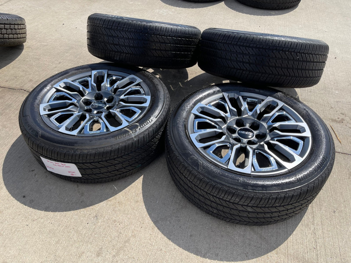 22" GMC Yukon Chevy Tahoe Escalade OEM 95486 wheels rims 2023 2024 2025 2026 Texas Truck Tire