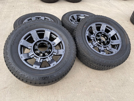 20" Ford F-250 F-350 OEM gray Lariat 10485 10296 wheels rims BRIDGESTONE A/T Texas Truck Tire