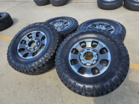 18" Ford F-250 F-350 OEM TREMOR rims wheels 10482 R/T 35" 2024 2025 2026 NEW Texas Truck Tire