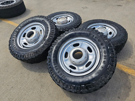 17" Ford F-250 F-350 OEM 3828 wheels rims tires FIRESTONE DESTINATION M/T2 Texas Truck Tire