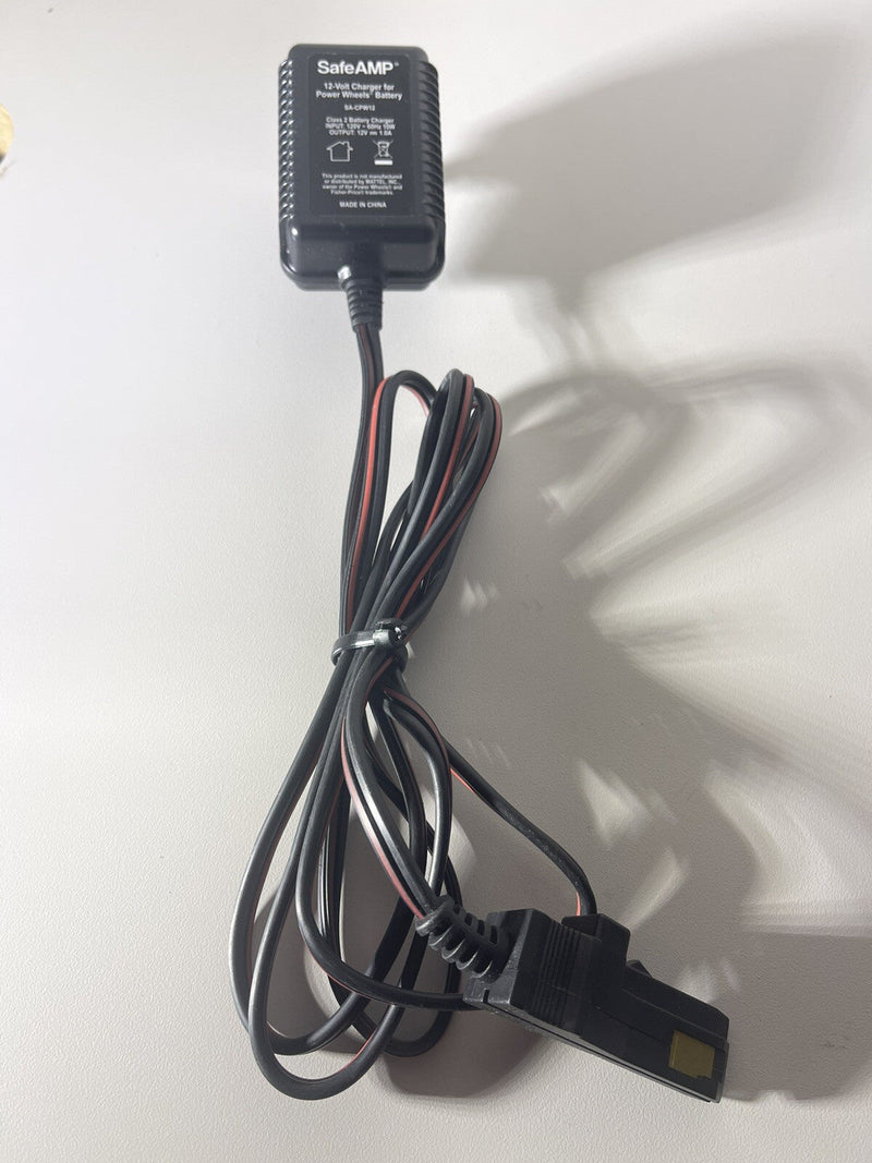12V Black Power Wheels Charger with Safe Amp Plug SA-CPW12