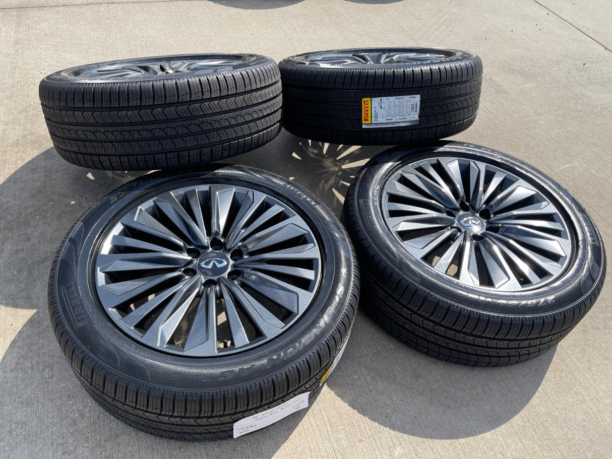 22" Infiniti QX80 QX56 Nissan Titan Armada OEM 94236 wheels rims PIRELLI NEW Texas Truck Tire