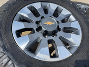 20" Chevy Silverado GMC Sierra AT4 2500 3500 OEM 5960 5947 wheels rims NITRO 35" Texas Truck Tire