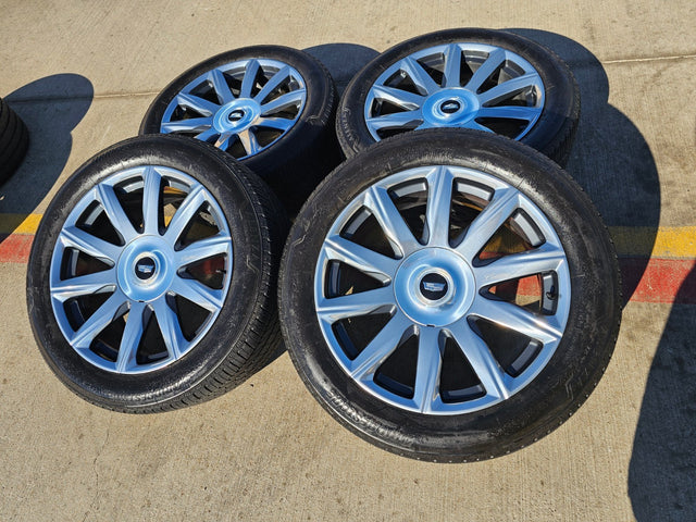 22" Cadillac Escalade Platinum OEM 95078 wheels rims 2023 2024 2025 2026 Texas Truck Tire