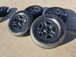 17" Jeep Wrangler Rubicon Sahara OEM wheels rims 9240 9220 black 2022 2023 2024 Texas Truck Tire