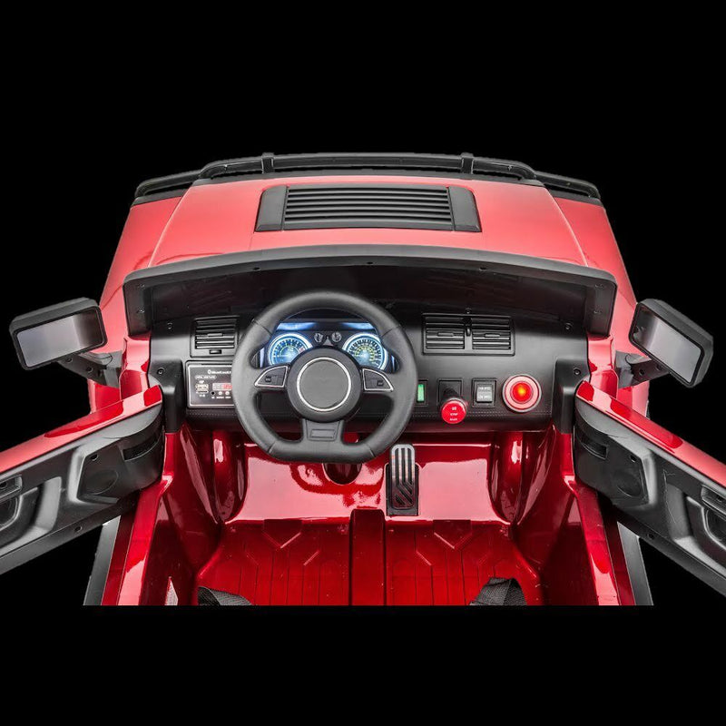 12V Four-Wheel Drive Children's Ride-On SUV Vehicle, Dual Seating, Pneumatic Tires, Front Lights with Remote Control