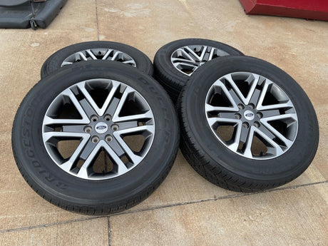 20" Ford F-150 OEM rims wheels 10345 95025 Expedition 2022 2023 2024 BRIDGESTONE Texas Truck Tire