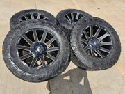 20x10 FUEL Contra D615 Ford F-250 F-350 rims wheels 8x170 -18 TOYO 35" Texas Truck Tire