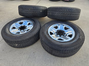 18" Dodge Ram 2500 3500 STEEL chrome OEM 2473 wheels rims MICHELIN LTX A/T2 Texas Truck Tire