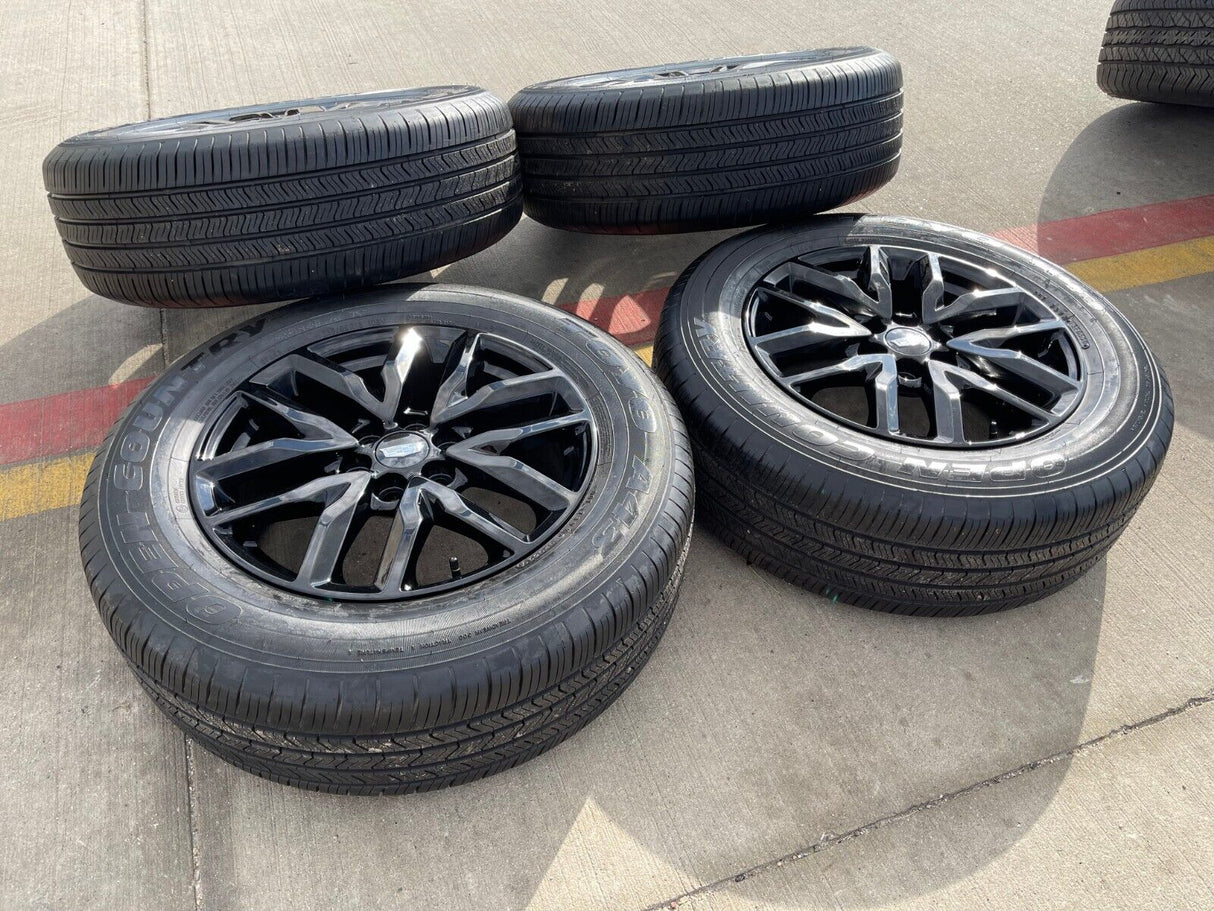 18" Cadillac XT6 XT5 SRX OEM wheels rims Traverse Blazer Acadia 14000 tires NEW Texas Truck Tire