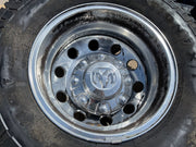 17" Dodge Ram 3500 Dually Laramie 8x200 wheels rims 2701 2702 OEM FIRESTONE Texas Truck Tire