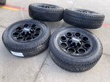 20" Ford F-250 F-350 OEM black Lariat 10299 10484 wheels rims 2024 2025 2026 NEW Texas Truck Tire