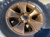 (5) 17" Jeep Wrangler Rubicon OEM 96226 wheels rims Gladiator BRONZE 2026 NEW Texas Truck Tire