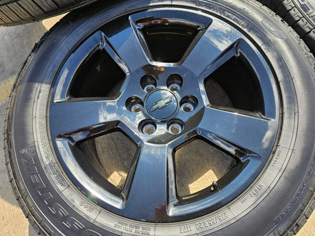 20" Chevy Silverado 1500 Tahoe Suburban OEM wheels rims 5652 5754 tires GMC Texas Truck Tire