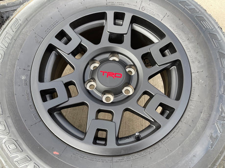 17" Toyota Tacoma 4Runner OEM wheels rims black 75167 TRD FJ DUELER A/T NEW Texas Truck Tire