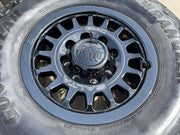 18" AEV SALTA GMC Sierra AT4X Chevy Trail Boss 2500 OEM wheels rims GOODYEAR 35" Texas Truck Tire