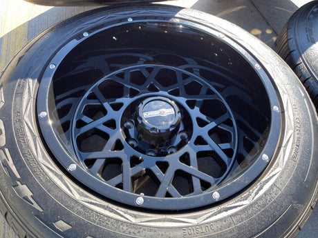 20x12 20" VISION SR599 wheels rims 8x165 8x6.5 Chevy GMC Ram 2500 3500 Texas Truck Tire