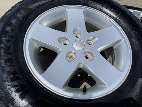 17" Jeep Gladiator OEM wheels rims 9074 Wrangler GOODYEAR TERRITORY A/T NEW Texas Truck Tire